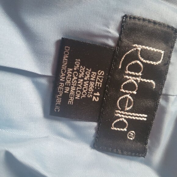 Rafaella Womens Light Blue Soft Wool & Cashmere Blazer Size 12 - Picture 6 of 6